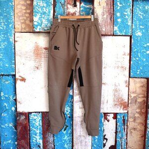 Men's BK Track Pant Jogger Pull On Drawstring Running Activewear NO SIZE Brown